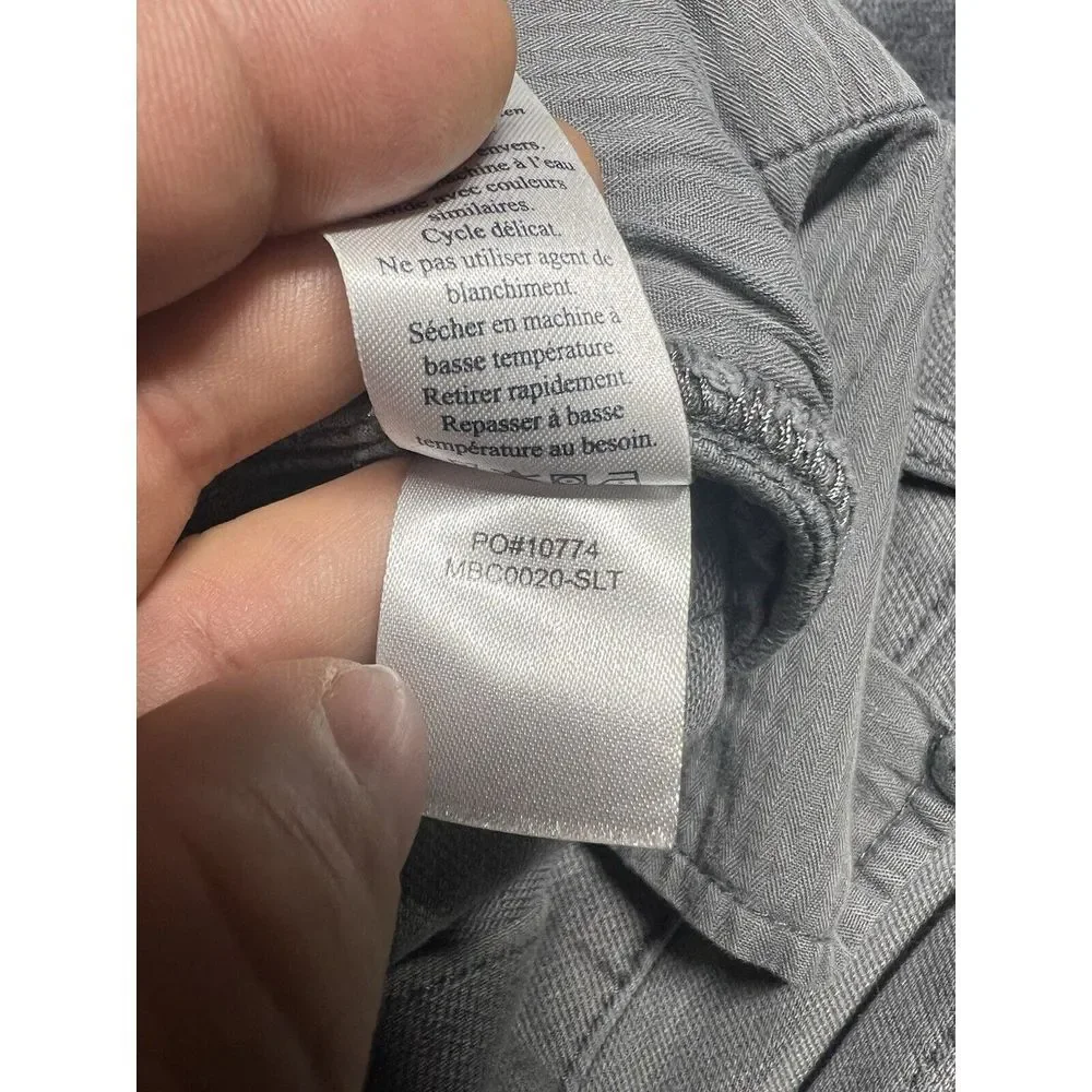 Faherty Comfort Twill Jeans Mens 30x29 Slate Gray Stretch Straight Leg - Picture 6 of 13